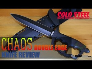 Cold Steel Chaos Double Edge Trench Knife 80NTP Review | OsoGrandeKnives com