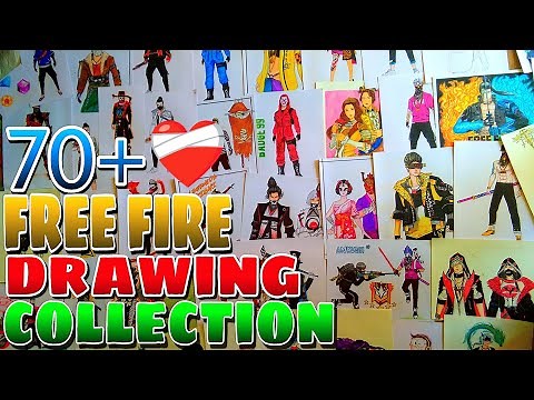 FREE FIRE DRAWINGS || DRAWING COLLECTION VIDEO | FILE TOUR VIDEO ||FREEFIRE |