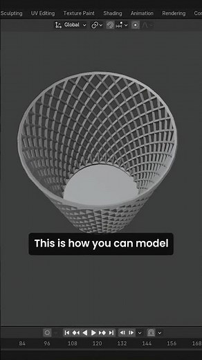 How to model a trash can in Blender