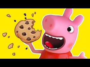 PEPPA PIG CHANNEL | Piggy eat a lot of cookies | NEW Story for kids