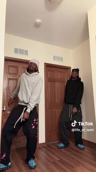 Dc: @sadie & @olivia Grey hoodie from @In Print We Trust #fypシ #viral #twin #dance #duo