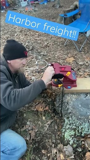Harbor freight chain saw sharpener!!