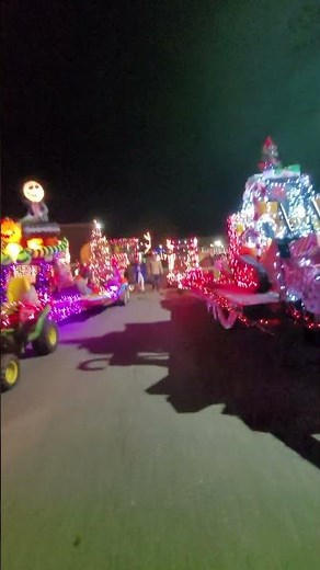 Greenwich NY Lighted Tractor Parade #tractor #parade