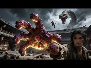 Chinese magic versus Japanese illusion! The woman transformed into a giant python, and a duel ensued