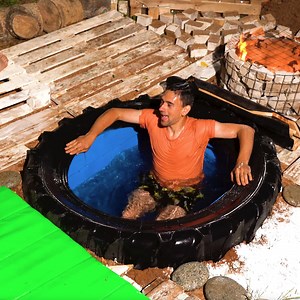 74K views · 87 reactions | Awesome DIY backyard pool with massive wheel | Green Bean | Facebook