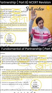 Fundamentals of Partnership | NCERT | Revision | Class 12 | Part B