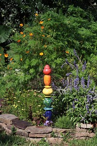 Rainbow Garden Totem - Etsy
