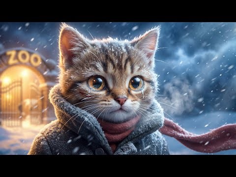 Brave Kitten in a Blizzard | Animated Survival Short Film