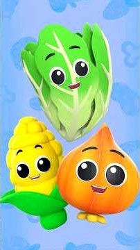 Vegetable Song #shorts #nurseryrhymes #learning #vegetables #kidssongs