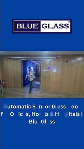 Automatic Sensor Glass Door for Offices, Hotels & Hospitals | BlueGlass