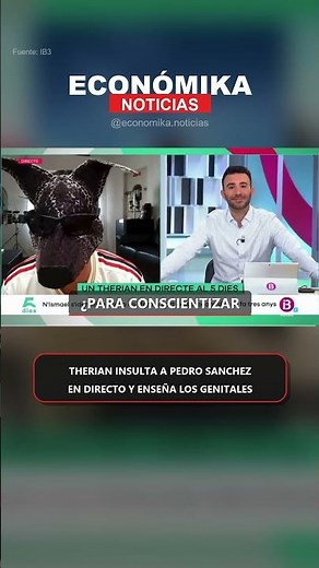 Therian la lía en directo en la televisión pública balear IB3