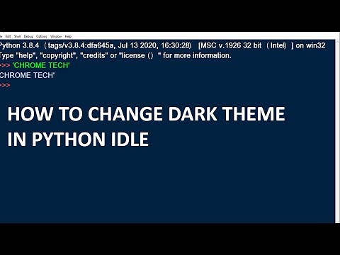 How to change theme in python idle | Python IDLE theme color change | enable dark theme in python