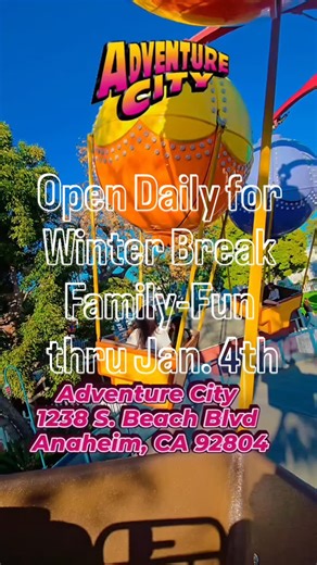 Adventure City is now open daily for winter break thru Jan.4th #adventurecity #family #winterbreak 📍1238 S. Beach Blvd. Anaheim CA 92804 🎟 www.adventurecity.com | Adventure City