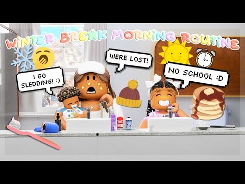 Family WINTER MORNING ROUTINE!🪥❄️ **WE GOT LOST IN A BLIZZARD?!** | VOICED Roblox Bloxburg Roleplay📢
