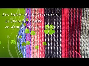 Tutoriel crochet Le chemin de table en demi brides à 2 couleurs mp4