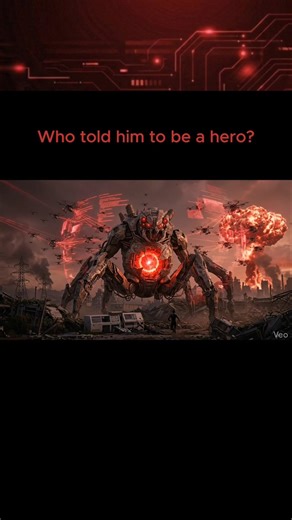 Who told him to be a hero? (echoRED) #animation #robot# #technology #shorts