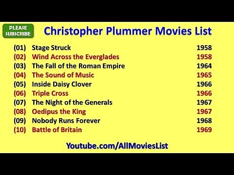 Christopher Plummer Movies List