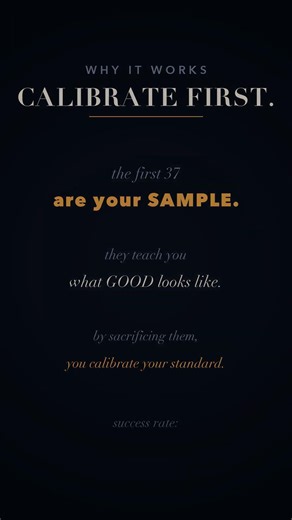 The Secretary Problem: Always Reject the First 37% (60s)