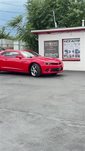 NICE AUTO SALES LLC on Instagram: "2014 Chevy Camaro SS – $17,995 📲 View more inventory: NICEAUTOSALESLLC.COM • 6.2L V8 – 400 HP • Automatic transmission • 2SS Package • 132k miles • Leather interior • Moonroof • Heated seats •. Borla Catback Exhaust • Emissions passed ✅ • Clean Title 📄 📍 Nice Auto Sales 125 Federal Blvd, Denver, CO 80219 🕘 Open Monday to Saturday, 9AM–6PM #chevycamaro #camaross #camaro #camarov8 #chevrolet"