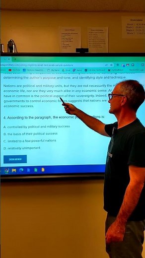 ASVAB Paragraph Comprehension