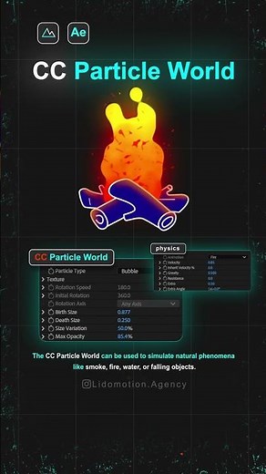 Cc particle world aftereffects quick tip motiongraphic