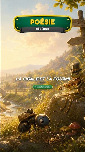 📜 « La Cigale et la Fourmi » — Jean de La Fontaine | Céréduc