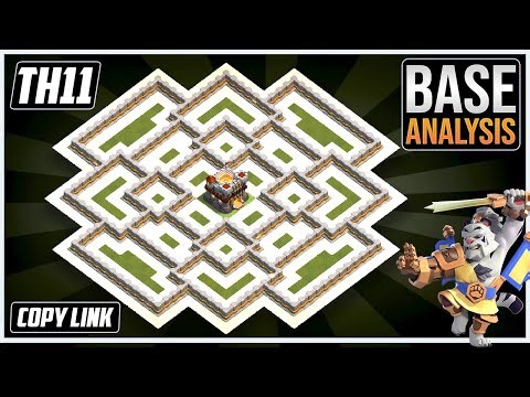 NEW BEST TH11 HYBRID/TROPHY Base 2025!! COC Town Hall 11 (TH11) Trophy Base Design – Clash of Clans