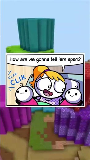 How do you tell them apart? #minecraft #short #funny