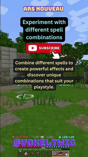 Ars Nouveau Tips | Experiment With Spell Combinations