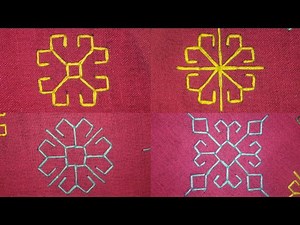 Kasuti stitch: 6 | simple kasuti work | hand embroidery tutorial | kasuti motifs