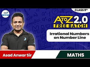 Irrational Numbers on Number Line Explained | Class 9 Maths Chapter 1 | CBSE 2025-26 | Asad Sir