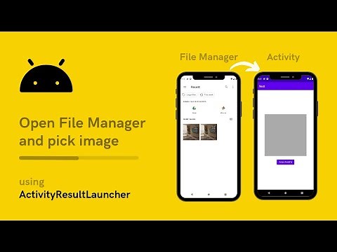 Open file manager and pick photo | using Activity Result launcher | Best method #android #java