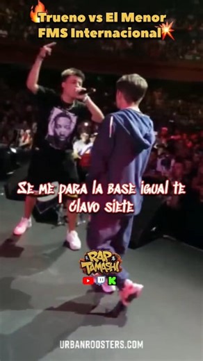 Trueno vs El Menor 4x4 #Trueno #ElMenor #freestyle #FMSInternacional #urbanroosters #fmsnetwork | Rap Tamashi