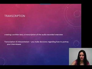 Analyzing a Narrative Interview to Prepare for Performance and Qualitative Analysis