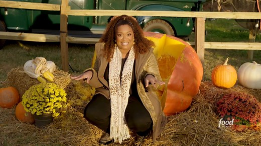 33K views · 265 reactions | Take a stroll through the pumpkin patch with Sunny Anderson for an *exclusive* sneak peek at the set of #OutrageousPumpkins!  Watch the season finale of #OutrageousPumpkins > Tomorrow at 10|9  Stream the series in the #Ghostober Hub on discovery+! | Food Network | Facebook