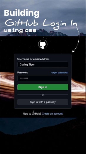 Practice GitHub Login Page | HTML & CSS Tutorial 🔐 | Beginner Frontend Project