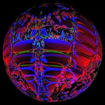 FluidSim 3D Neon FireOrb UHD 2 minte animation
