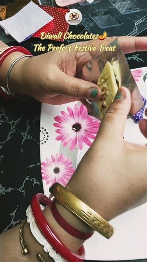 Celebrate Diwali with Homemade Chocolates #shorts #diwali #youtubeshorts #mannchocco
