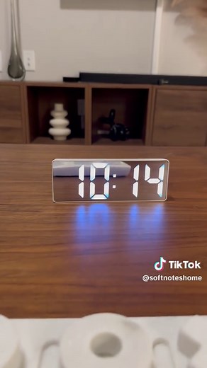 Floating Time Digital Alarm Clock for a Modern Space
