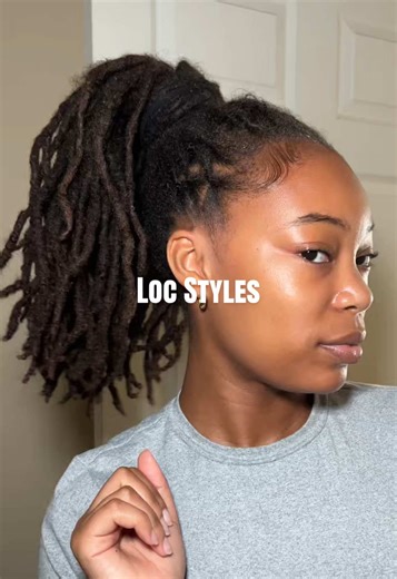 10-Minute High Ponytail Routine for Locs