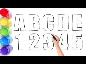 Learn ABCDE-12345 - Kids Tracing & Coloring Fun