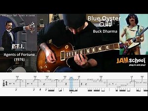 Blue Oyster Cult E.T.I Buck Dharma Guitar Solo with TAB