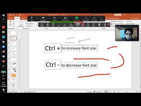 programme ZOOM font size