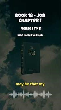 Bible Book 18 Job Chapter 1 Verse 1 To 11