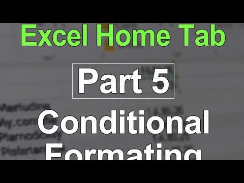 Excel lab home tab me condition formatting use part 5