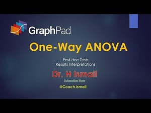 One-Way ANOVA in GraphPad Prism: Comprehensive Tutorial | Statistical Analysis| Dr. H Ismail