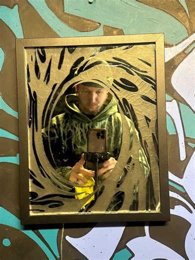 Hand Engraved Mirror Lightbox - Etsy