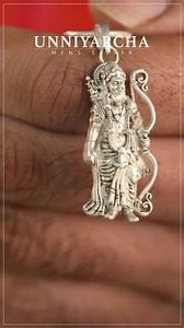 13K views · 1.4M reactions | Embrace divine energy with our intricately handcrafted Lord Shree Ram pendant. Handcrafted by our skilled artisans in pure 92.5 silver, this pendant embodies the essence of strength and divine protection. Experience the presence of God with this original and beautifully crafted silver Sri Ram pendant. | Unniyarcha | Facebook
