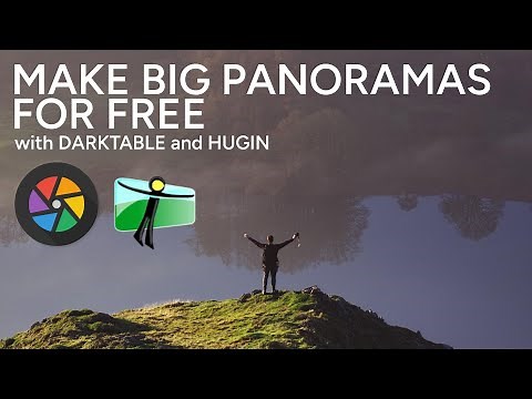 Make Panoramas for Free with Darktable and Hugin