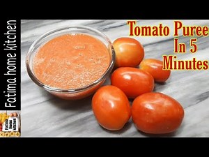 Tomato Puree Recipe - How to make Tomato Puree Recipe - By Fatima Home Kitchen